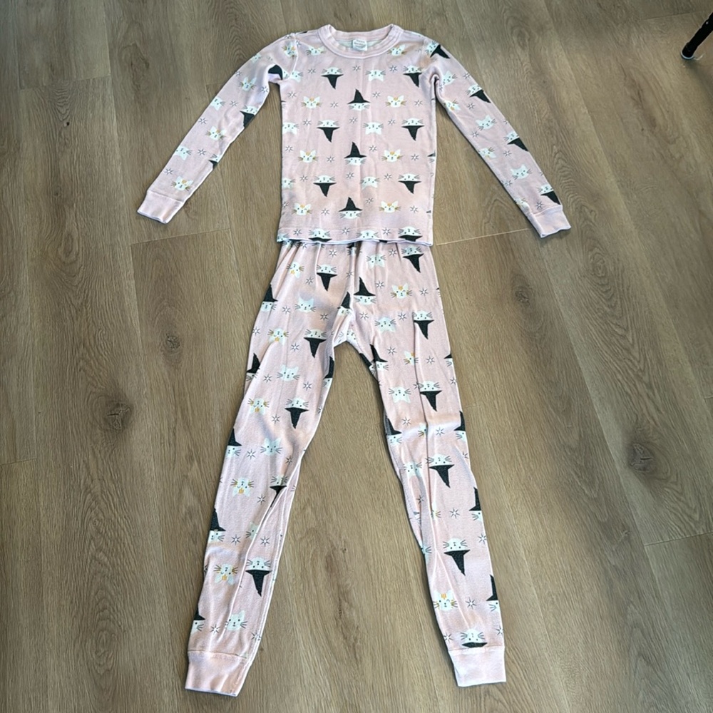 Hanna Andersson Pink Cat PJs